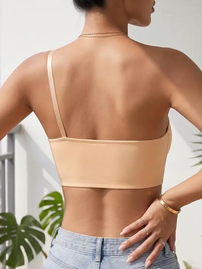 Soutien-gorge femme asymétrique sans armatures