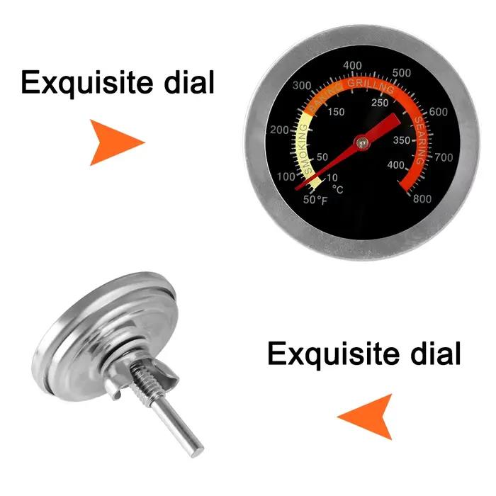 Jauge de température de cuisson domestique, lecture instantanée pour la cuisine, cuisson à domicile, barbecue, fumeur, gril, thermomètre 0-400 ℃ Thermomètre de four