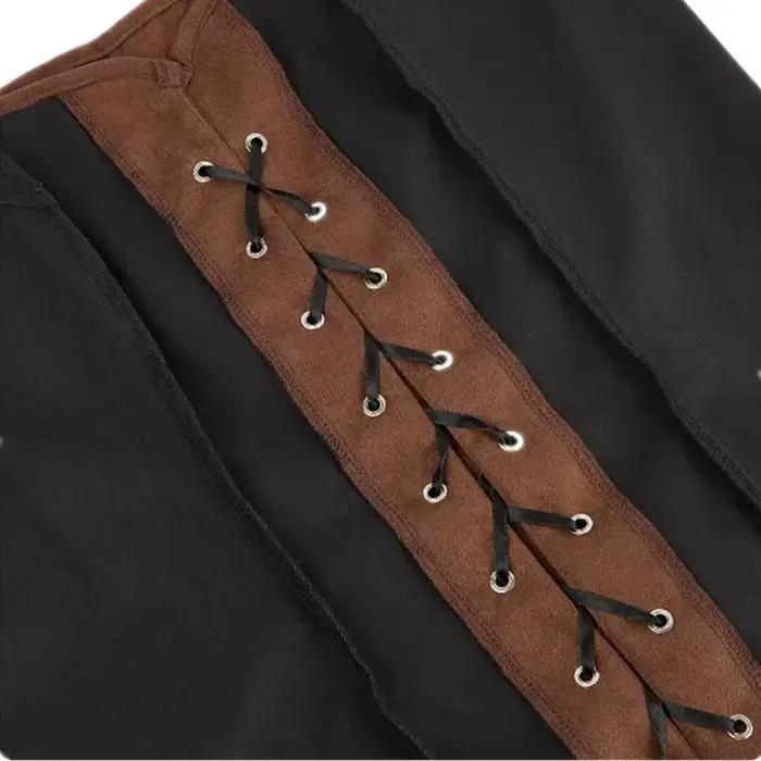 Corset Vintage en Daim pour Femme