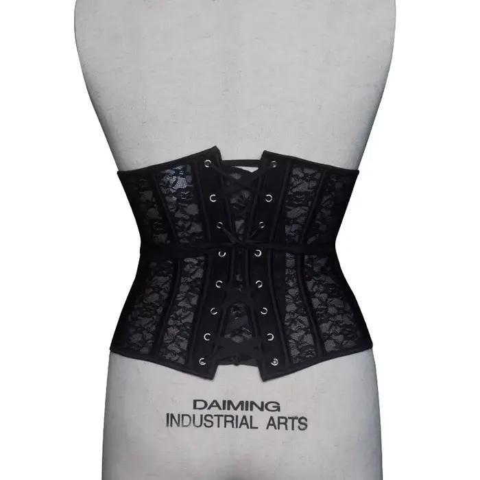 Corset en dentelle désossée en acier sous le buste