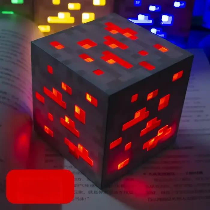 Lampe de nuit LED, Lampe torche de jeu, Lampe Coolie, Modèle de jouet, Lampe d'ambiance, Ornement lumineux, Lampe à minerai, Lampe à minerai en forme de bouteille à couleurs changeantes