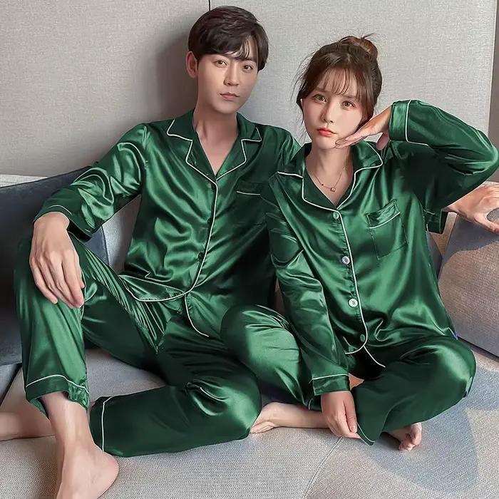 Pyjama à manches longues pour hommes et femmes