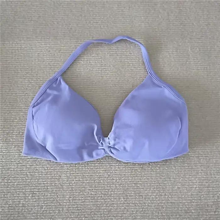 Mode soutien-gorge à bretelles haut de sport fille femmes haut soutien mince sangle licou sport sans couture soutiens-gorge Scrunch entraînement Yoga réservoir soutien-gorge