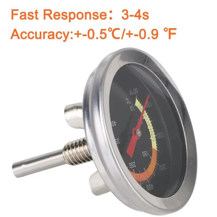 Jauge de température de cuisson domestique, lecture instantanée pour la cuisine, cuisson à domicile, barbecue, fumeur, gril, thermomètre 0-400 ℃ Thermomètre de four