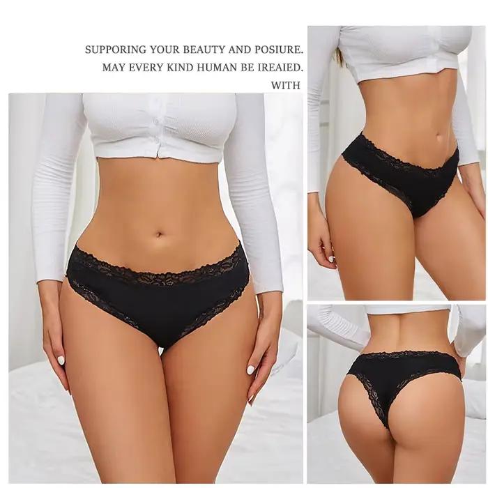 Culotte en coton en dentelle pour femmes