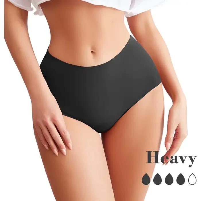 Offre spéciale taille moyenne sans couture période menstruelle Culotte 4 couches absorbant étanche