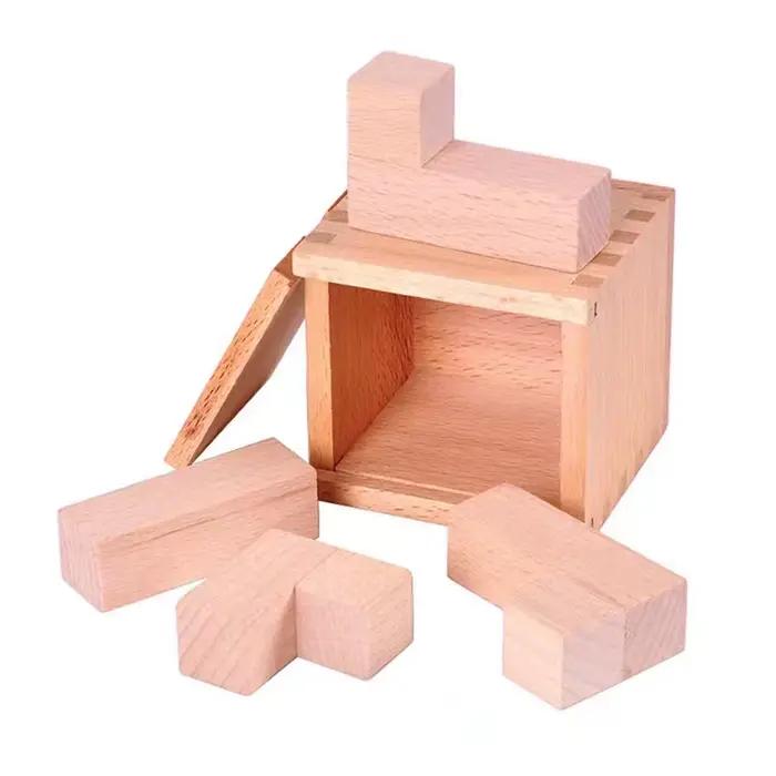 Boîte secrète magique IQ Puzzle cerveau jeux de Fitness Teaser Puzzles pour adultes et enfants esprit Placement Oblique des blocs de construction