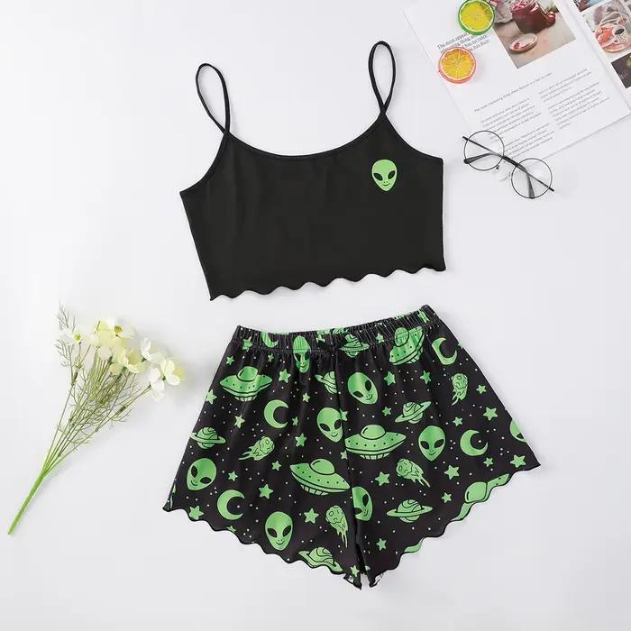 Vêtements de nuit sexy femmes pyjamas d'Halloween