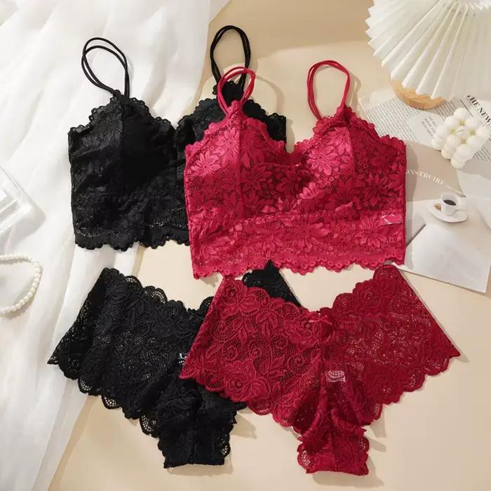 Costume de soutien-gorge en dentelle pour femmes
