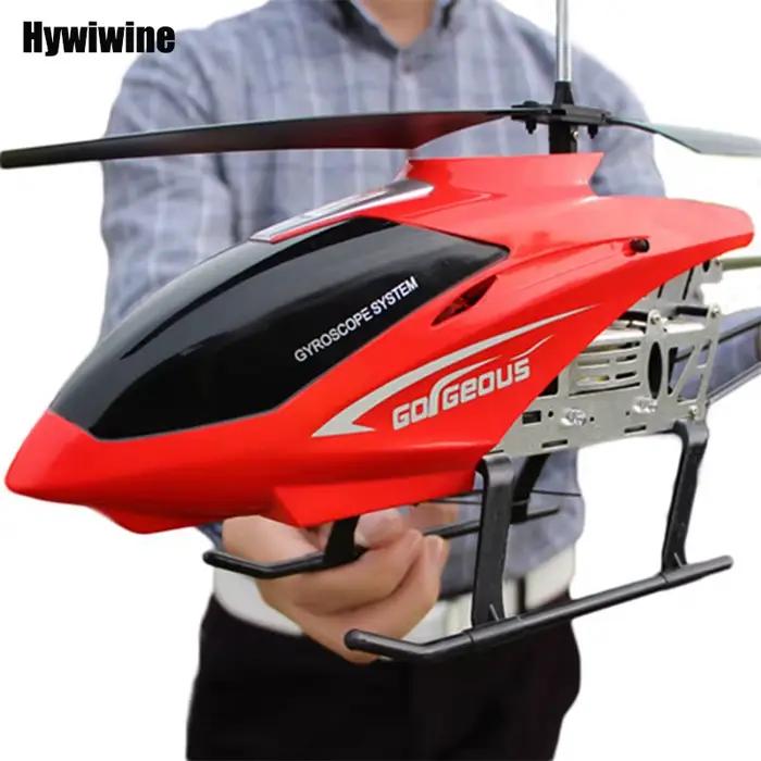 Hélicoptère Rc avec télécommande, grand avion Extra Durable, jouet pour enfants, modèle de Drone d'extérieur 3,5 canaux 80cm, grand hélicoptère