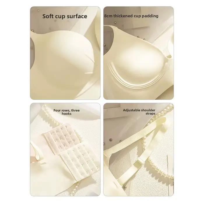 Nouveau soutien-gorge push-up monopièce, effet volume pour petite poitrine, couleur chair invisible, avec bonnets fixes ronds de 8 cm pour un effet galbant