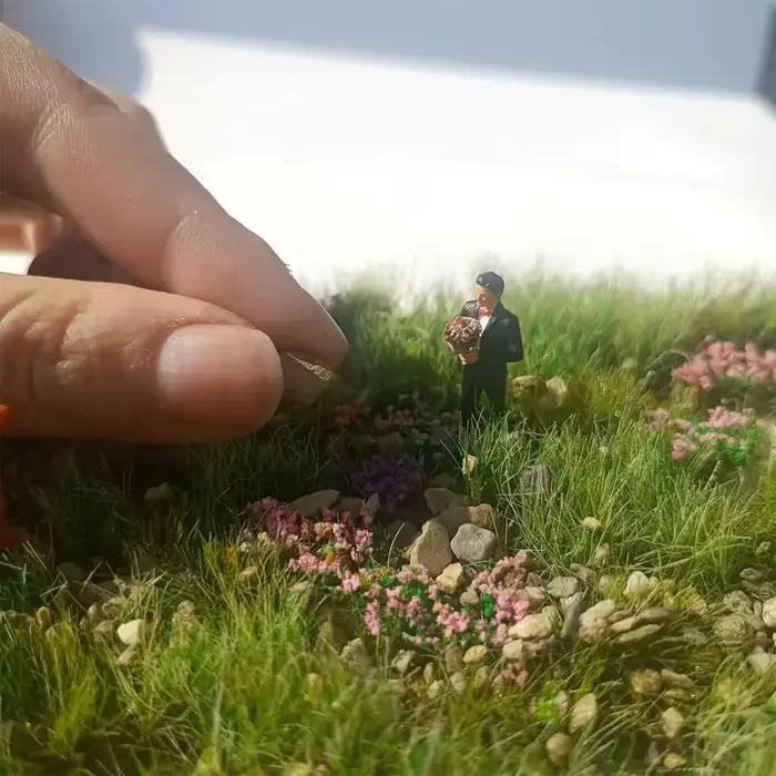 Gravier ferroviaire modèle 50 g/sac, pour Micro paysage, aménagement de Table de sable, Train, jeu de guerre, bricolage extérieur, matériaux scéniques miniatures