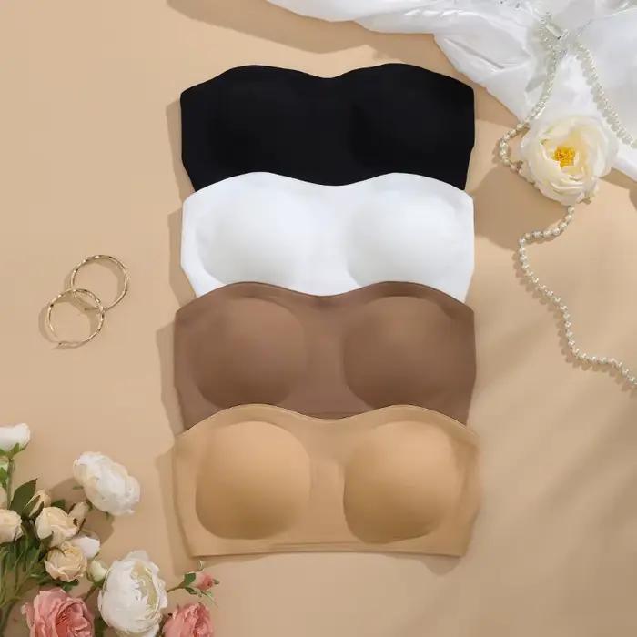 1 pièce/3 pièces/paquet YMQJ amovible rembourré doux glace soie sans trace femmes brasserie sans fil sans couture soutien-gorge pour femmes soutien-gorge sans bretelles