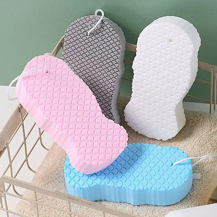 Éponge de bain exfoliante, éponge de gommage corporel, gant de toilette, exfoliant pour la peau, outil de gommage relaxant pour la douche