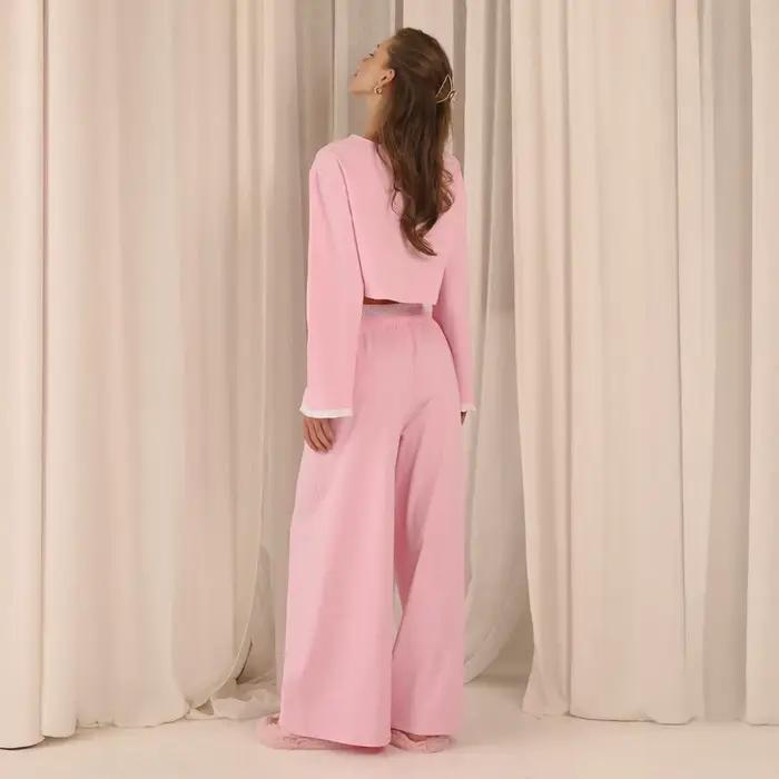 Faux deux pièces à manches longues et pantalon