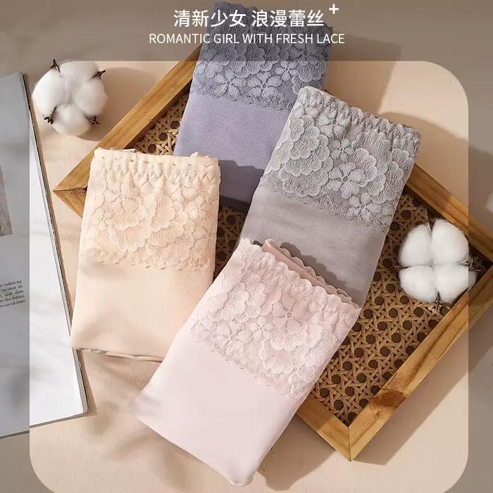 Culotte taille haute en coton pour femmes