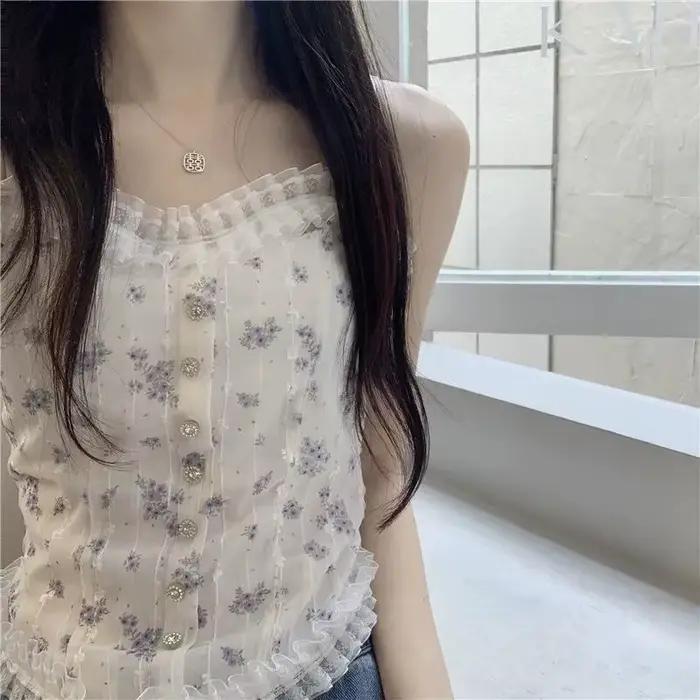 Bretelles de style corset en dentelle française