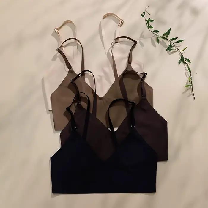 TERMEZY femmes ensemble de soutien-gorge sans couture Sexy string taille basse culotte sans fil