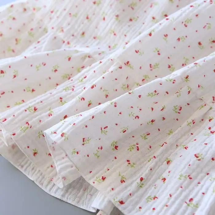 Nouvelle Robe de Nuit Longue à Imprimé Floral pour Femme