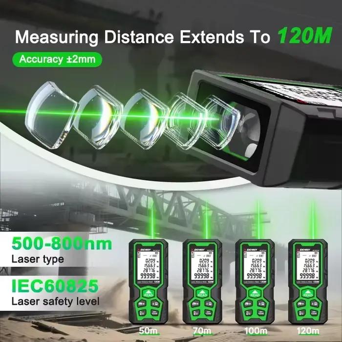 SNDWAY télémètre Laser vert SW-WG100 salle de mesure intérieure et extérieure plage Laser anti-poussière et étanche