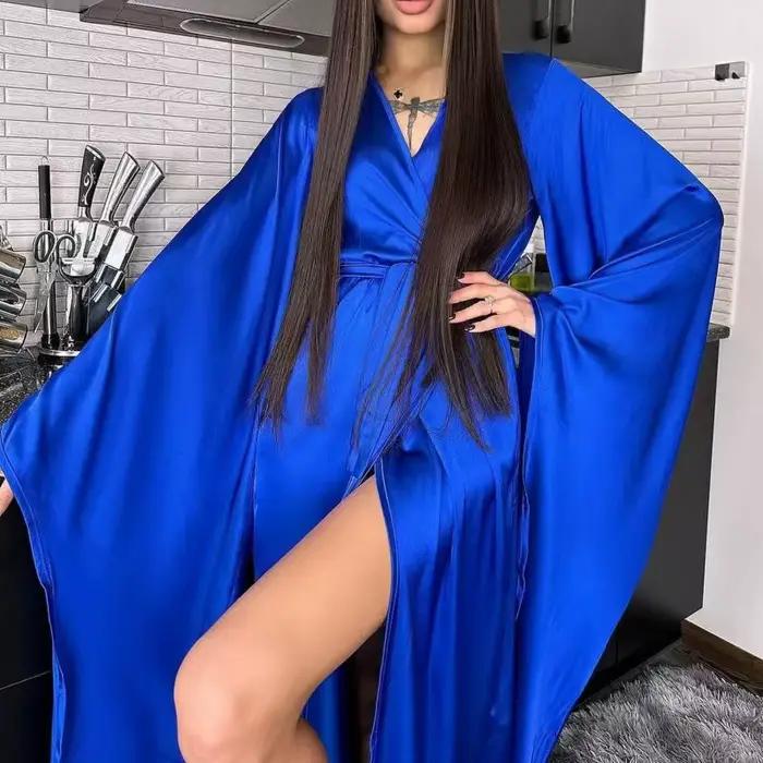 Robe de nuit style princesse avec coussinet de poitrine, nouvelle collection été, en coton nuage léger, manches courtes, vêtements d'intérieur