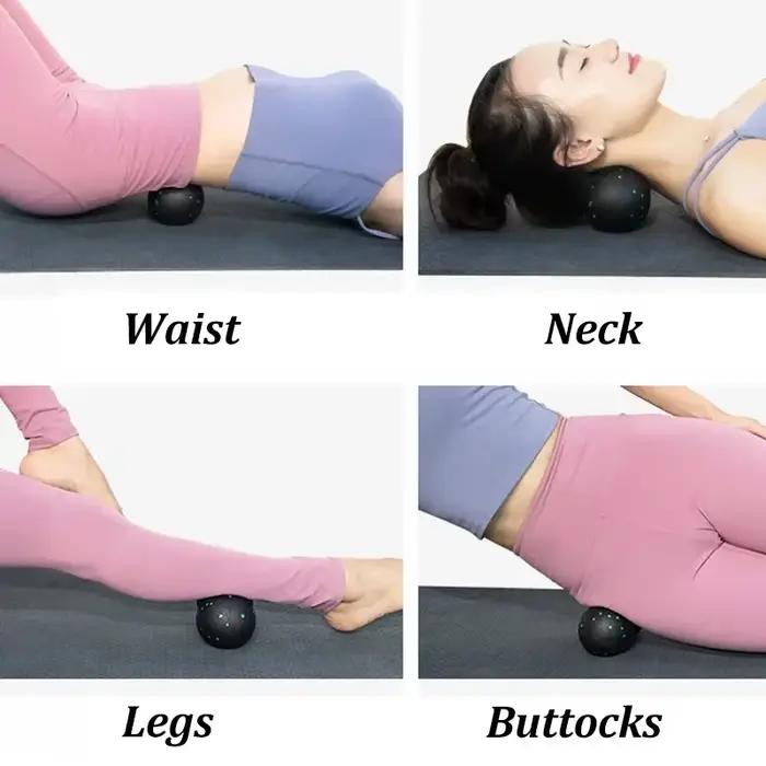 Ballon de massage corporel en EPP de 8 cm, balle de relaxation musculaire haute densité, balle de fitness et de yoga pour soulager la douleur