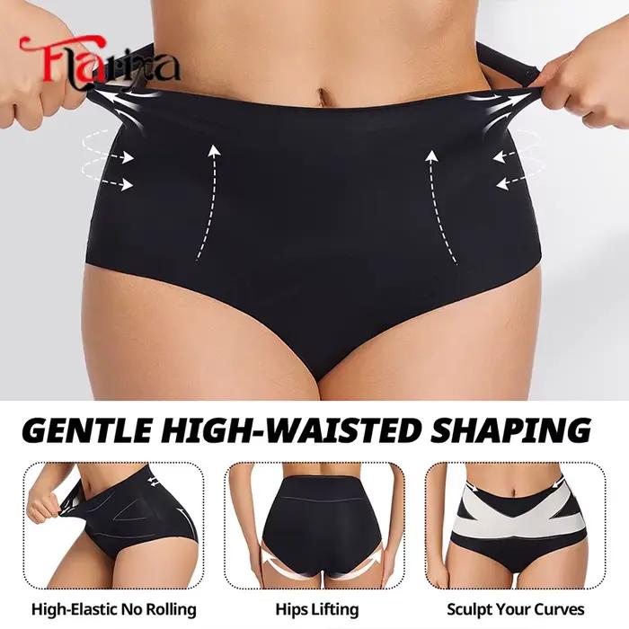 Culotte Façonnante Croix Corps Flarixa Taille Haut Ventre Plat Femmes Haute Élasticité Occasions Spéciales