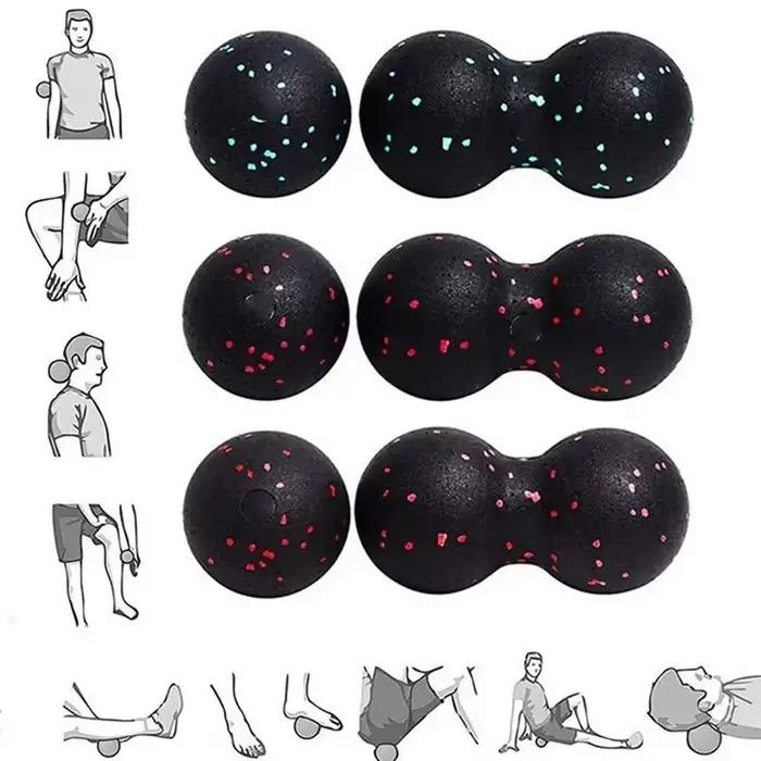 Boules de Yoga cacahuètes, Massage corporel, combinaison de Fascia, bloc de mousse, haute densité, Relaxation musculaire, exercice de crosse, Fitness, soulage la douleur