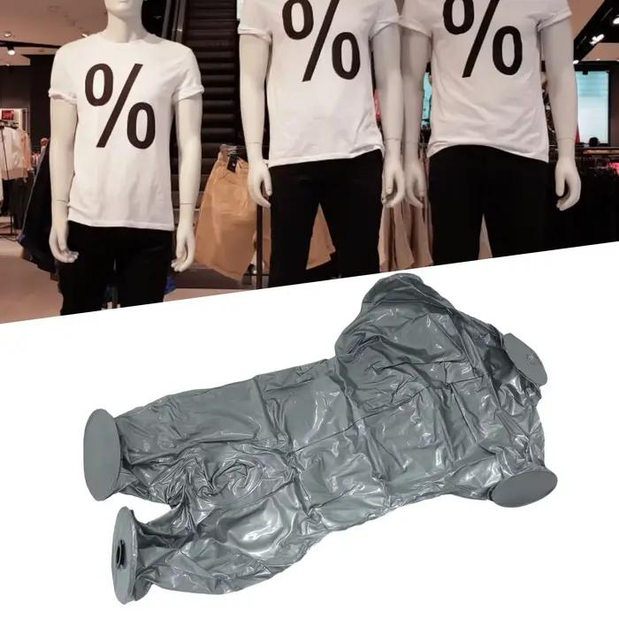 Mannequin gonflable complet pour hommes, argent, corps entier, modèle de torse factice, mode, affichage au détail, hauteur de 84cm