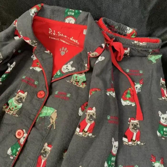 Ensemble pyjama Pour Femme, vêtements de nuit imprimés de dessins animés, haut et pantalon élégants, 2 pièces, en coton doux, vêtements de nuit Pour Femme