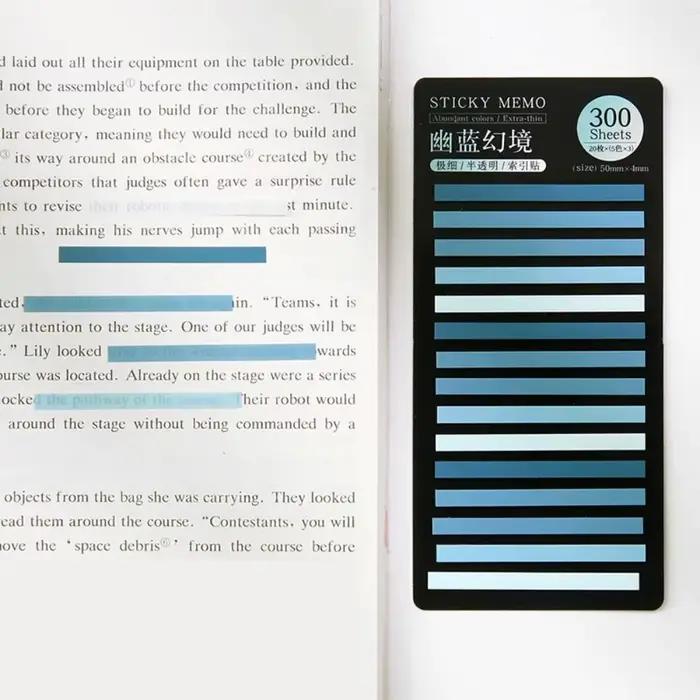 Étiquettes autocollantes pour étudiants, fournitures de bureau, notes adhésives, marque-pages, index, autocollants de lecture