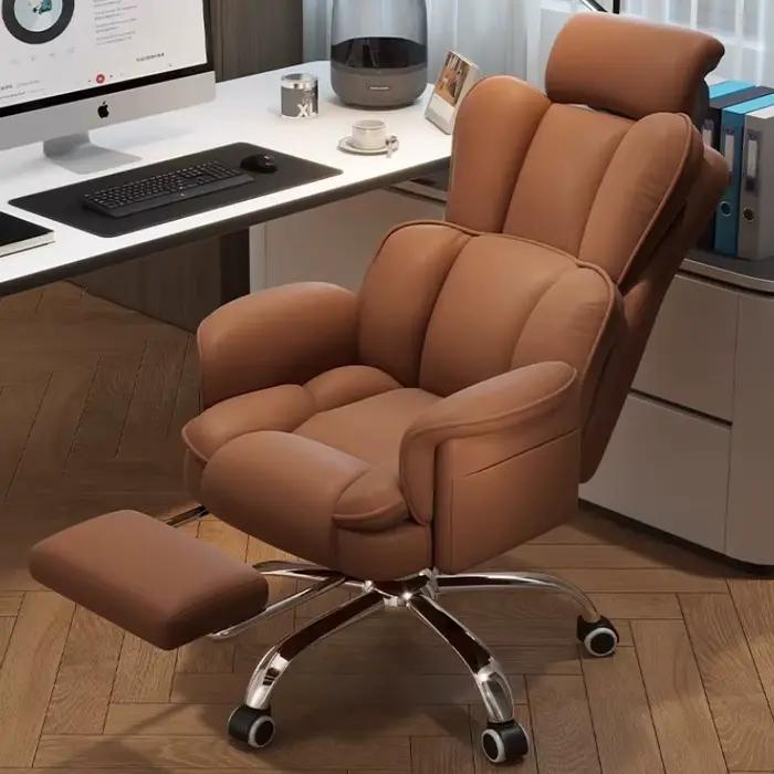 Roues soutien lombaire chaise De bureau bureau à domicile roulant étude chaise De bureau ergonomique jeu Cadeira De Escritorio maison accessoires