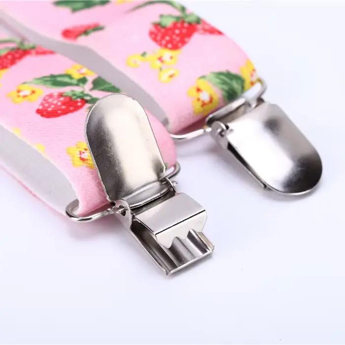 Porte-jarretelles de chemise pour femmes, pour pantalons, bretelles de mariage, galus réglables, élastique, rose fraise