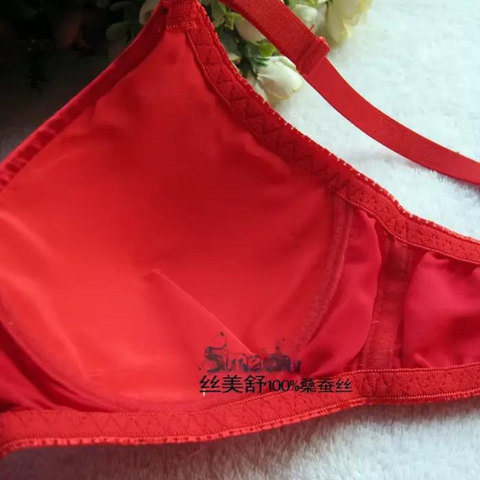 Soutien-gorge en soie de mûrier 100 % double face imprimé