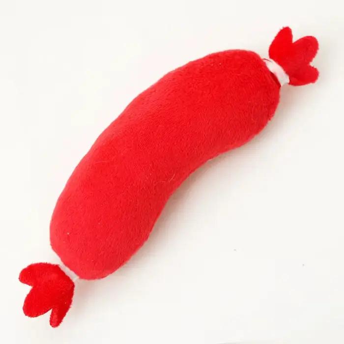 Jouet en peluche sonore pour chien, jouet à mâcher pour chien chaud, meulage des dents, jouet en peluche grinçant pour chiot, jouet à mâcher interactif résistant aux morsures 