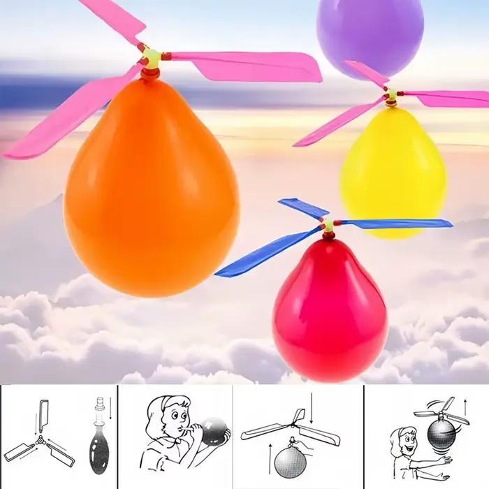1/10 pièces ballon à Air hélicoptère jouet ballon drôle Ortable hélicoptère extérieur volant enfants fête d'anniversaire jeu pour enfants cadeau