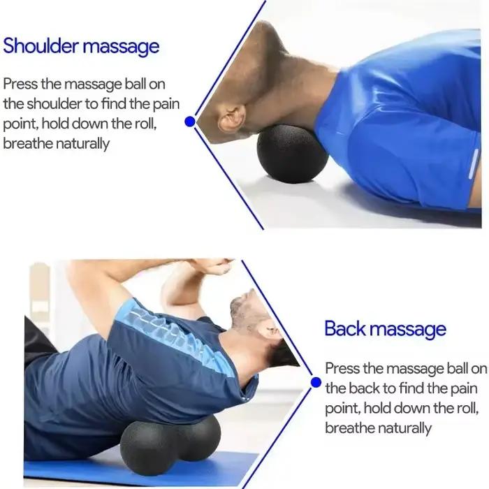Boules de Yoga cacahuètes, Massage corporel, combinaison de Fascia, bloc de mousse, haute densité, Relaxation musculaire, exercice de crosse, Fitness, soulage la douleur