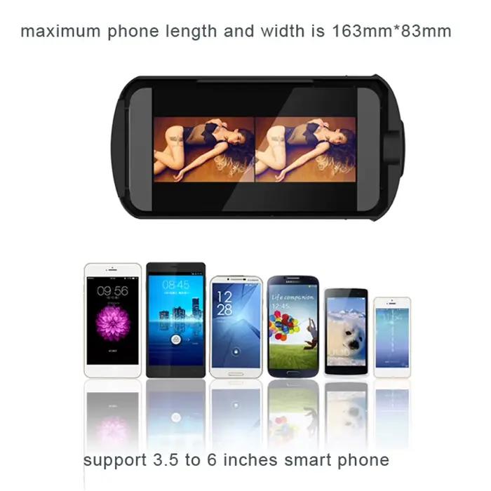 Lunettes 3D portables pour films et jeux, en plastique, kits de lunettes de réalité virtuelle 3D, lunettes de réalité virtuelle pliables pour téléphone portable