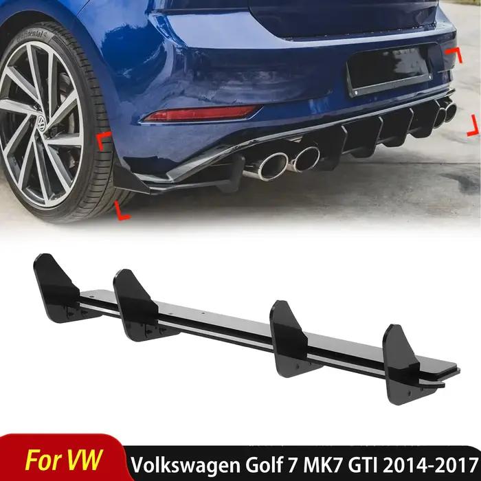 Diffuseur de pare-chocs arrière style Maxton V2 pour Volkswagen Golf 7 MK7 GTI 2014 à 2017, kit carrosserie, accessoires auto, tuning.