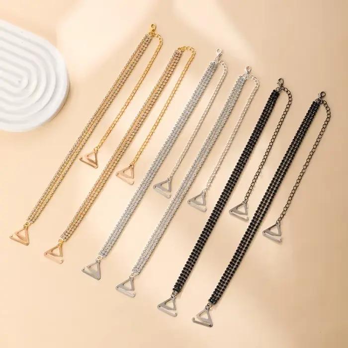 Bretelles de soutien-gorge en strass pour femmes