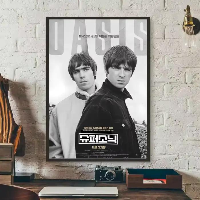 Affiche de groupe de Rock o-oasis, décor artistique mural de salle, autocollants imperméables pour la maison, Bar, chambre à coucher