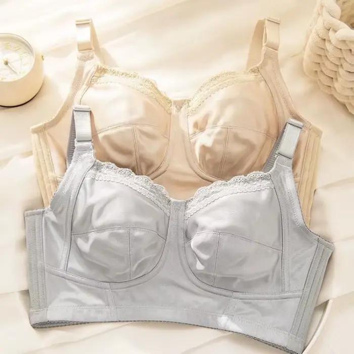 Soutien-gorge sans fil buste complet grande taille femmes couverture complète minimiseur soutien confort quotidien