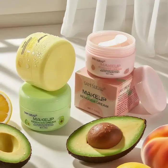 Baume démaquillant fruité doux, hydratant, nettoyage en profondeur, Non irritant pour les yeux et les lèvres