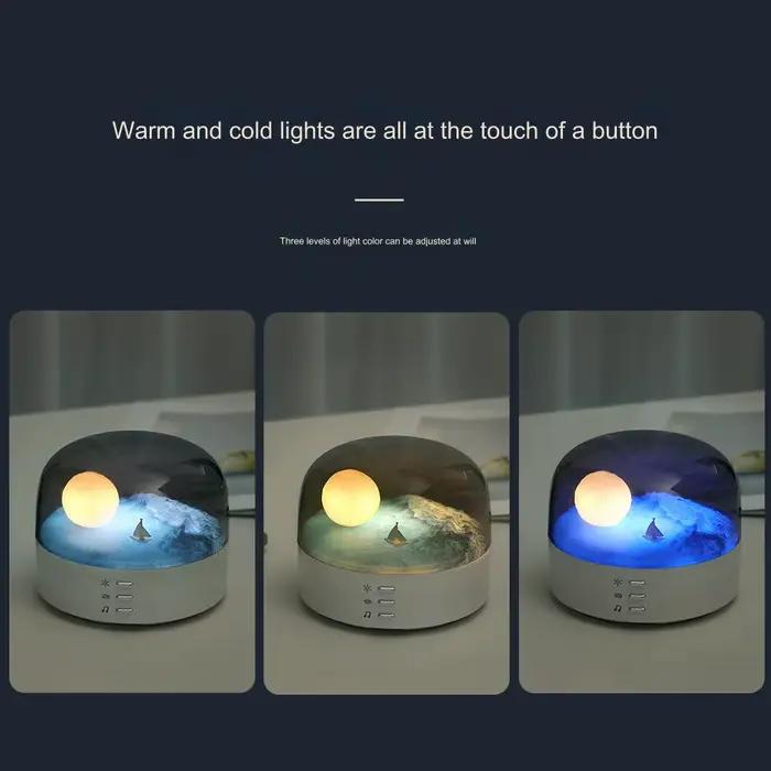 Veilleuse créative à gradation continue, lampe d'ambiance de chevet, Protection des yeux, lune, cadeau romantique, décoration de salle, ornements