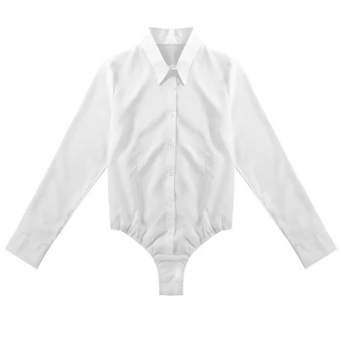 Chemise corporelle pour femmes, uniformes de travail de bureau, chemisiers blancs, vêtements Slim, chemise OL à manches longues, justaucorps, collants de travail faciles d'entretien