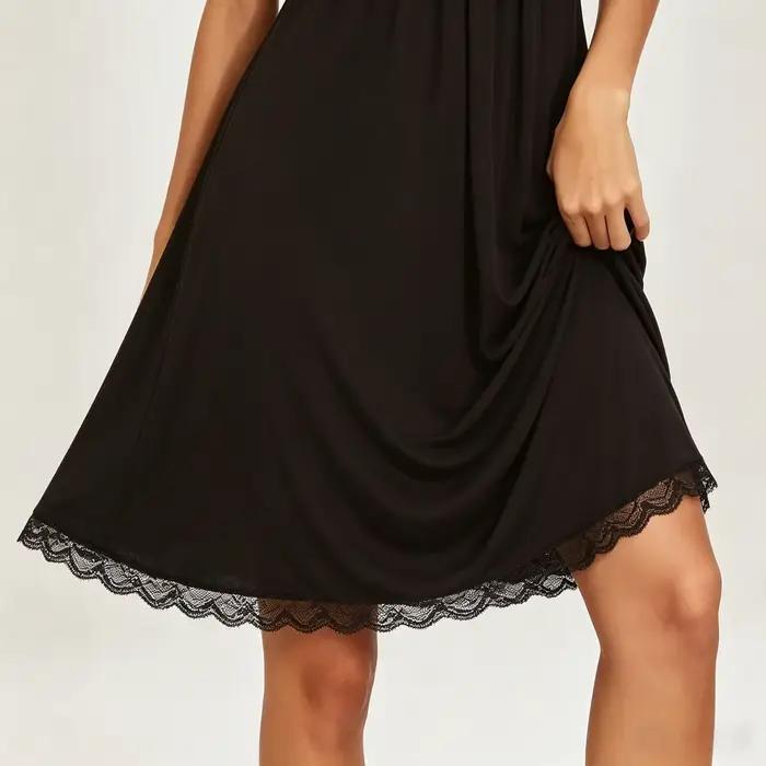 Robe de nuit mi-longue ample en modal doux pour femme