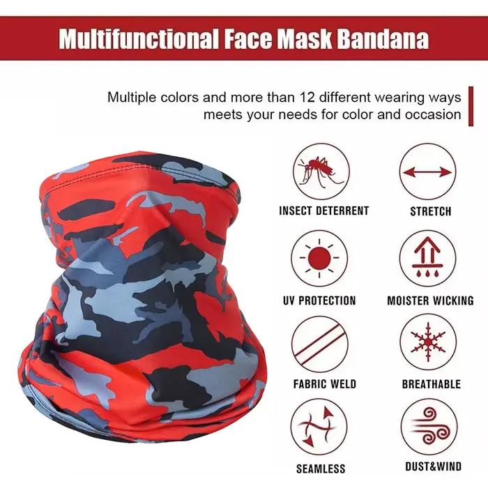 Bavoir de Protection solaire en soie glacée pour l'extérieur, couvre-cou de moto, Bandana magique de sport, masque d'équitation, visage complet, printemps et été