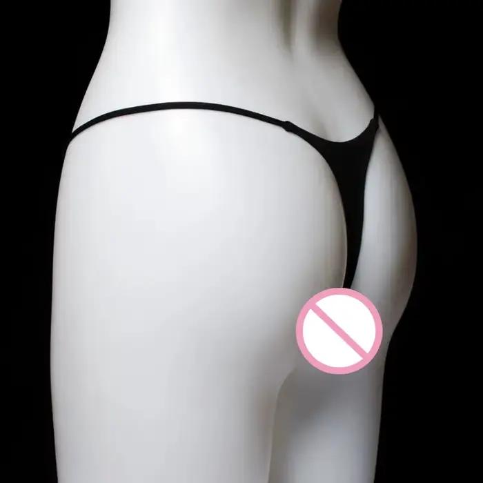 Femmes Sexy taille basse sous-vêtements en string couleur Pure respirant sans couture