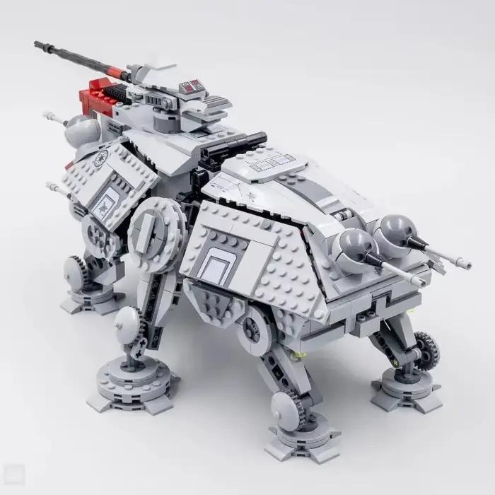 Ensemble de 1082 pièces de briques de construction AT-TE Walker MOC, modèle d'Enforcer tactique, collection mécanique, cadeau de vacances pour adultes