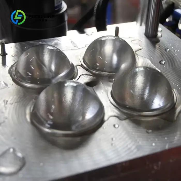Machine à glace transparente à refroidissement direct personnalisée, produisant 1 tonne par jour, 25 kg de blocs de glace pure transparente coupés en sphères